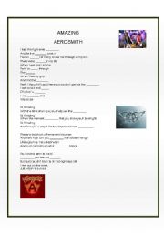 English worksheet: AEROSMITH     