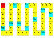 English Worksheet: ABC Board game