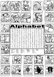 Wordsearch THE ALPHABET