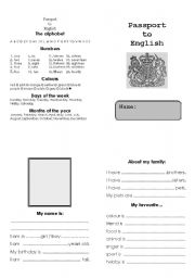 English Worksheet: Passport to English