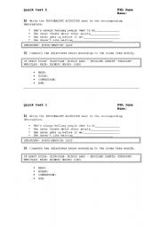 English worksheet: describing people-adjectives