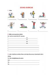 English worksheet: Making exercises