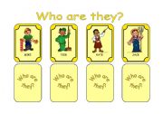 English Worksheet: WHO ARE THEY? 2/3