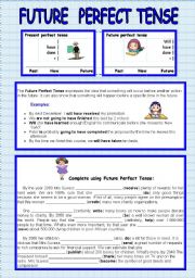 English Worksheet: Future Perfect Tense