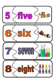 numbers flashcards