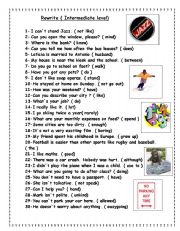 English Worksheet: Rewrite