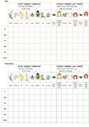 English Worksheet: physical description - battleship