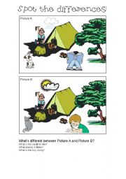 English Worksheet: Spot the differences 3