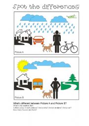 English Worksheet: Spot the differences 2