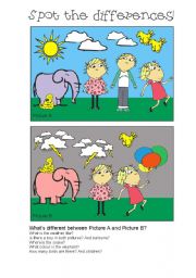 English Worksheet: Spot the differences 9