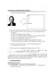 English Worksheet: Steven Jobs` commencement speech