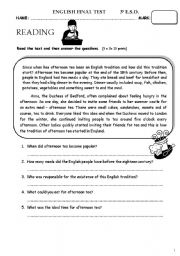 English Worksheet: ENGLISH FINAL TEST_3rd CSE (B&W version)