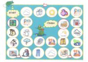 English Worksheet: Vocabulary Picture Mix  - BOARD GAME