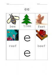 English Worksheet: ee worksheet