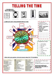 English Worksheet: TELLING THE TIME