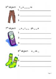 English worksheet: Objects, materials and uses (3/3)