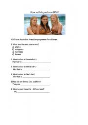 English worksheet: How well do you know H2O?