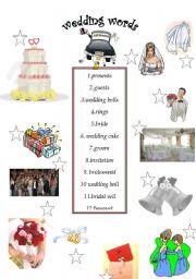 English Worksheet: wedding