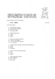 watching a movie: stuart little