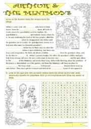 English Worksheet: Arthur and the Minimoys