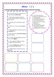 English Worksheet: Idioms 2