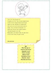 English worksheet: pair work