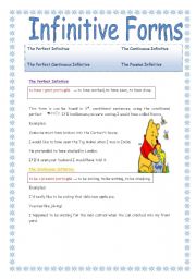 English Worksheet: Infinitive Forms