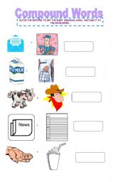 English worksheet: Compound Words