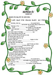 English Worksheet: Sugar Ray Someday