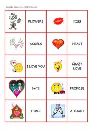 VALENTINES DAY MEMORY GAME (1/2)