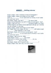 English Worksheet: SONG; 