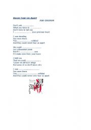 English worksheet: SONG: 