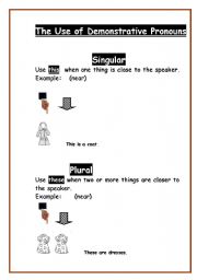 English Worksheet: demonstrative pronouns