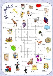 Nouns in the plural + crossword