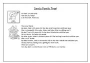 English Worksheet: Doras Family Tree