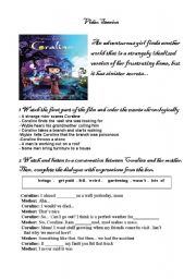 English Worksheet: Coraline