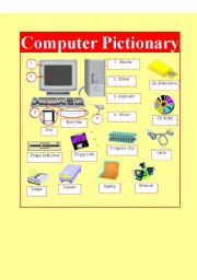 English Worksheet: Computer Pictionary