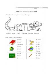 English Worksheet: COLORS EXCERSICE