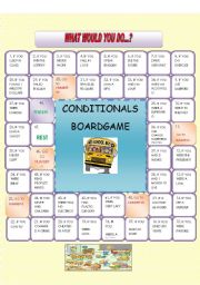 WHAT WOULD YOU DO IF...? CONDITIONALS BOARDGAME