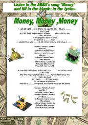 English Worksheet: Money Money Money