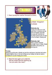 English Worksheet: Weather 