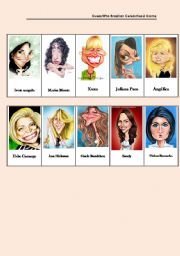 English Worksheet: Guess Who Brazilian Celebrities Game - The Girls