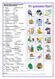 English Worksheet: Its grammar time!