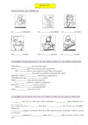 English Worksheet: simple past