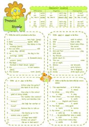 English Worksheet: Present simple 