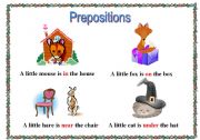 English worksheet: Prepositions