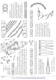 English Worksheet: Paper Beads (D.I.Y. Mini Book)