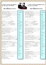 English Worksheet: song: SAME MISTAKE by JAMES BLUNT