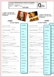 English Worksheet: song UNIVITED by ALANIS MORISETTE