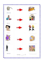 English Worksheet: Irregular plurals Page Two